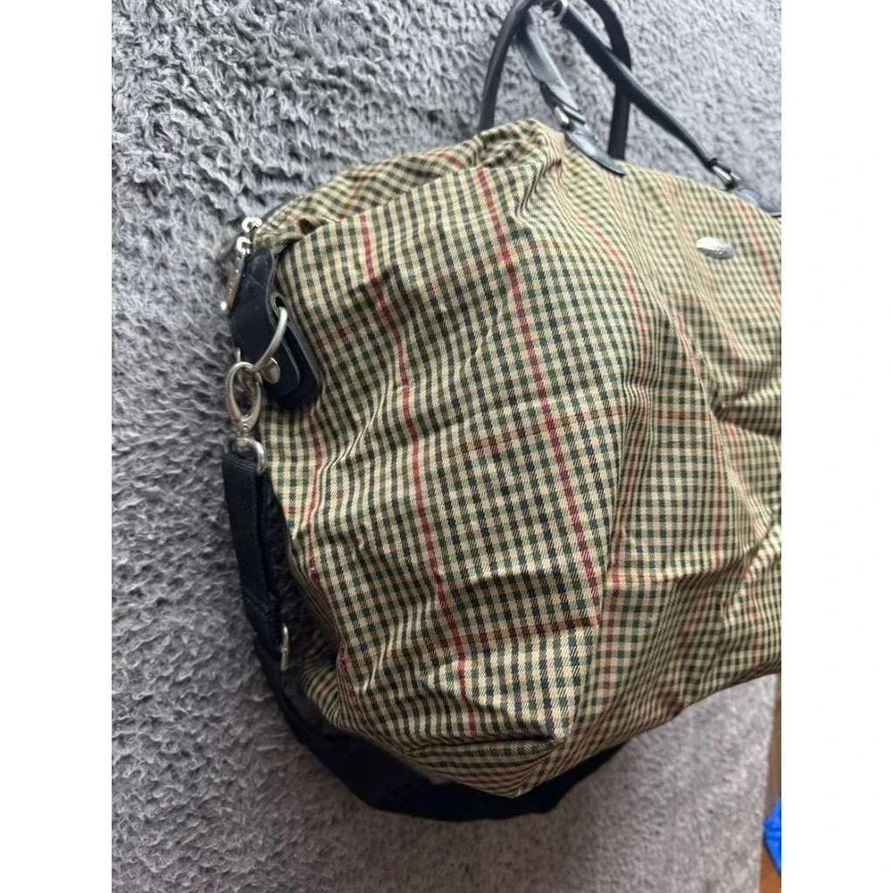 Diane Von Furstenberg Checkered Carry On‎ Luggage Travel Duffle Bag 14